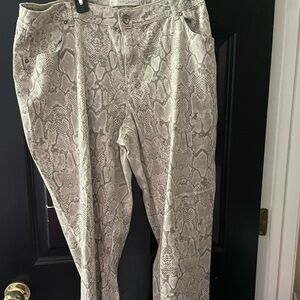 Snake Print Women's Pants